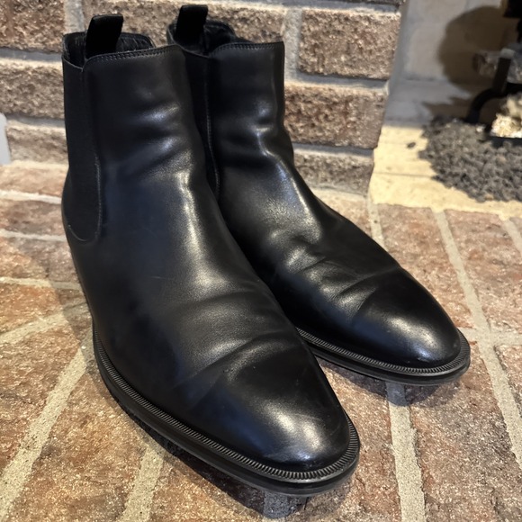 Boss Other - BOSS Derrk Chelsea Boot Mens Size 10.5 Black Leather Italy Ankle Dress Pull On